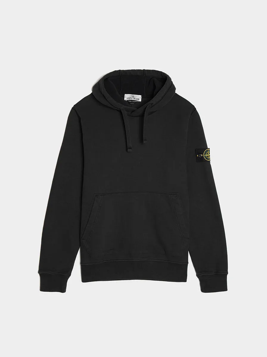 Garment Dyed Classic Hoodie, Black