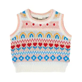 Goldie And Ace Matilda Sweater Vest - Peach