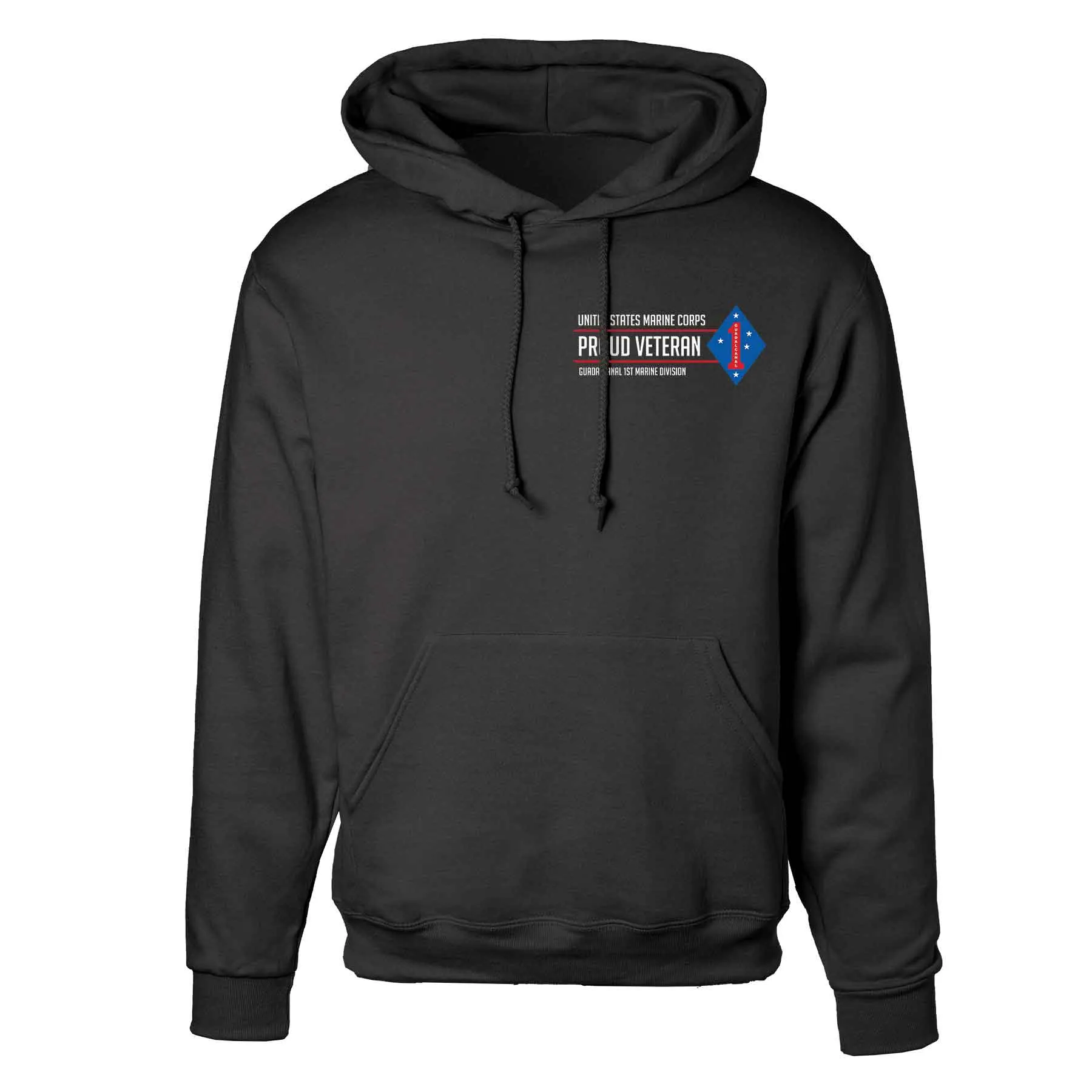 Guadalcanal 1st Marine Division Proud Veteran Hoodie