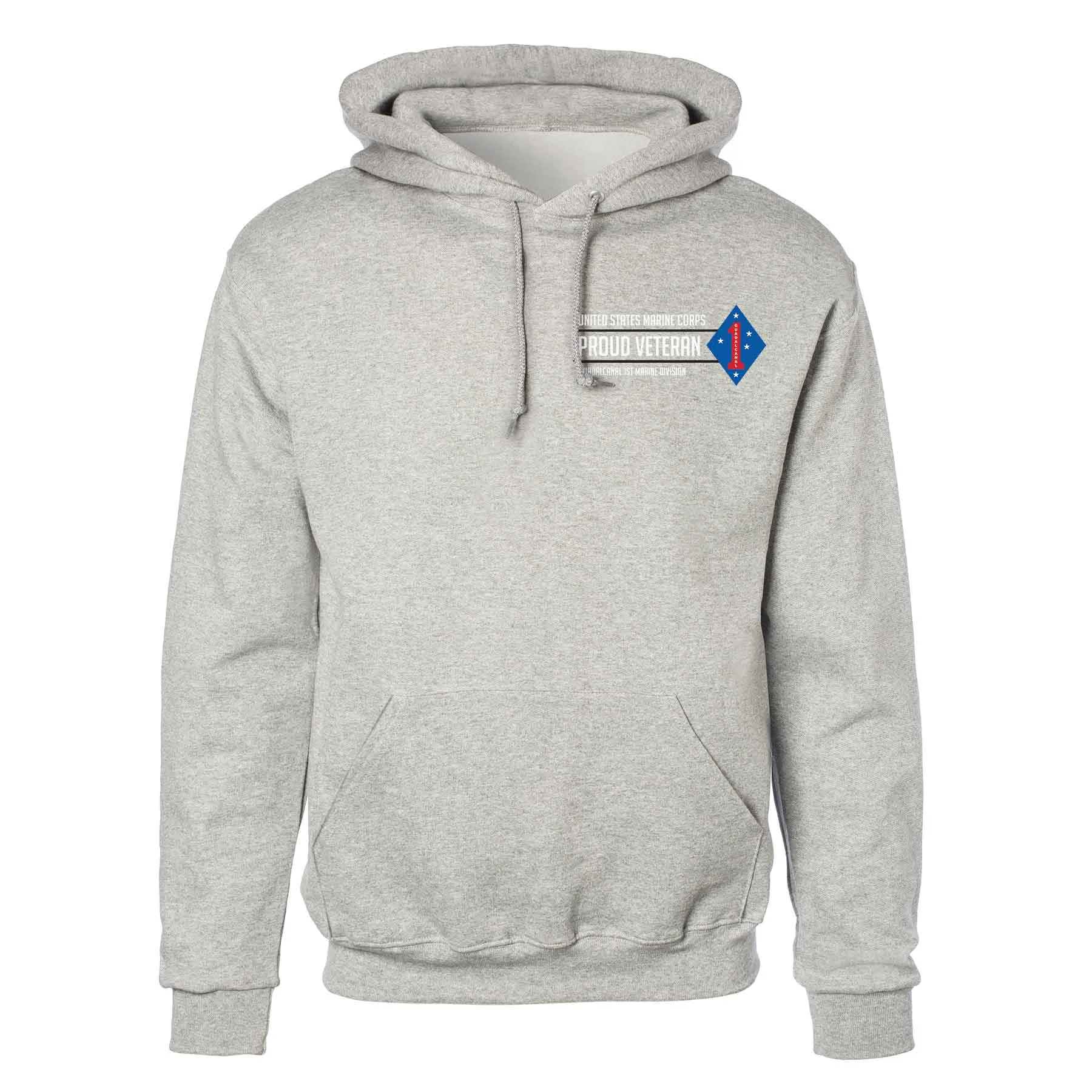 Guadalcanal 1st Marine Division Proud Veteran Hoodie