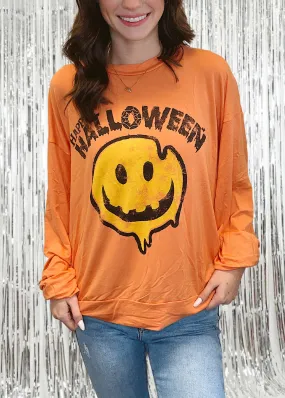 Halloween Smiley Tee | Orange