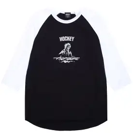 Hockey Surface Baseball T-Shirt Black/White