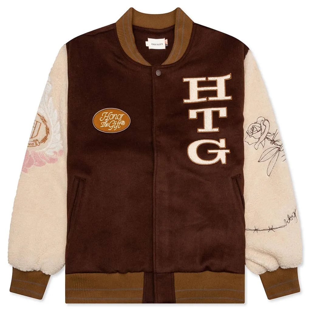 Holiday HTG Letterman Jacket - Brown