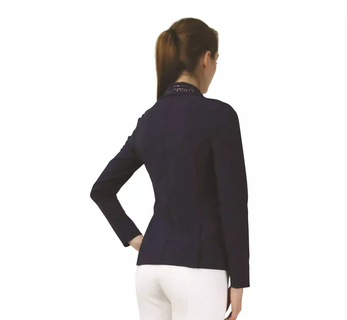 Hy Equestrian Roka Rose Show Jacket - Navy Rose Gold