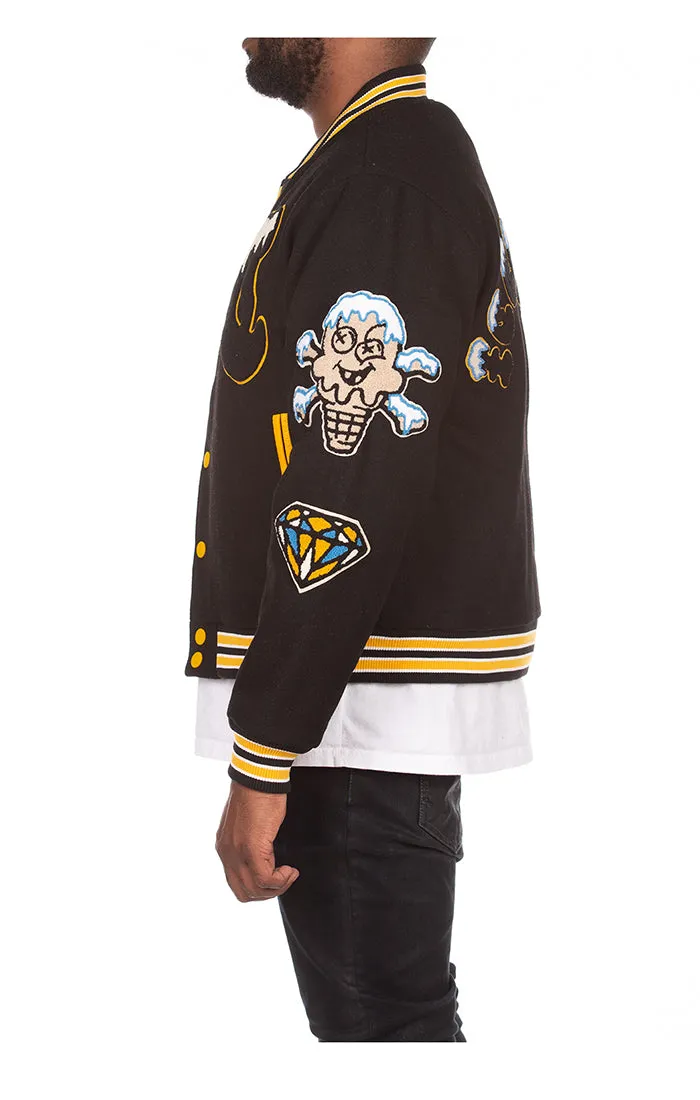 IceCream Flap Jack Varsity Jacket