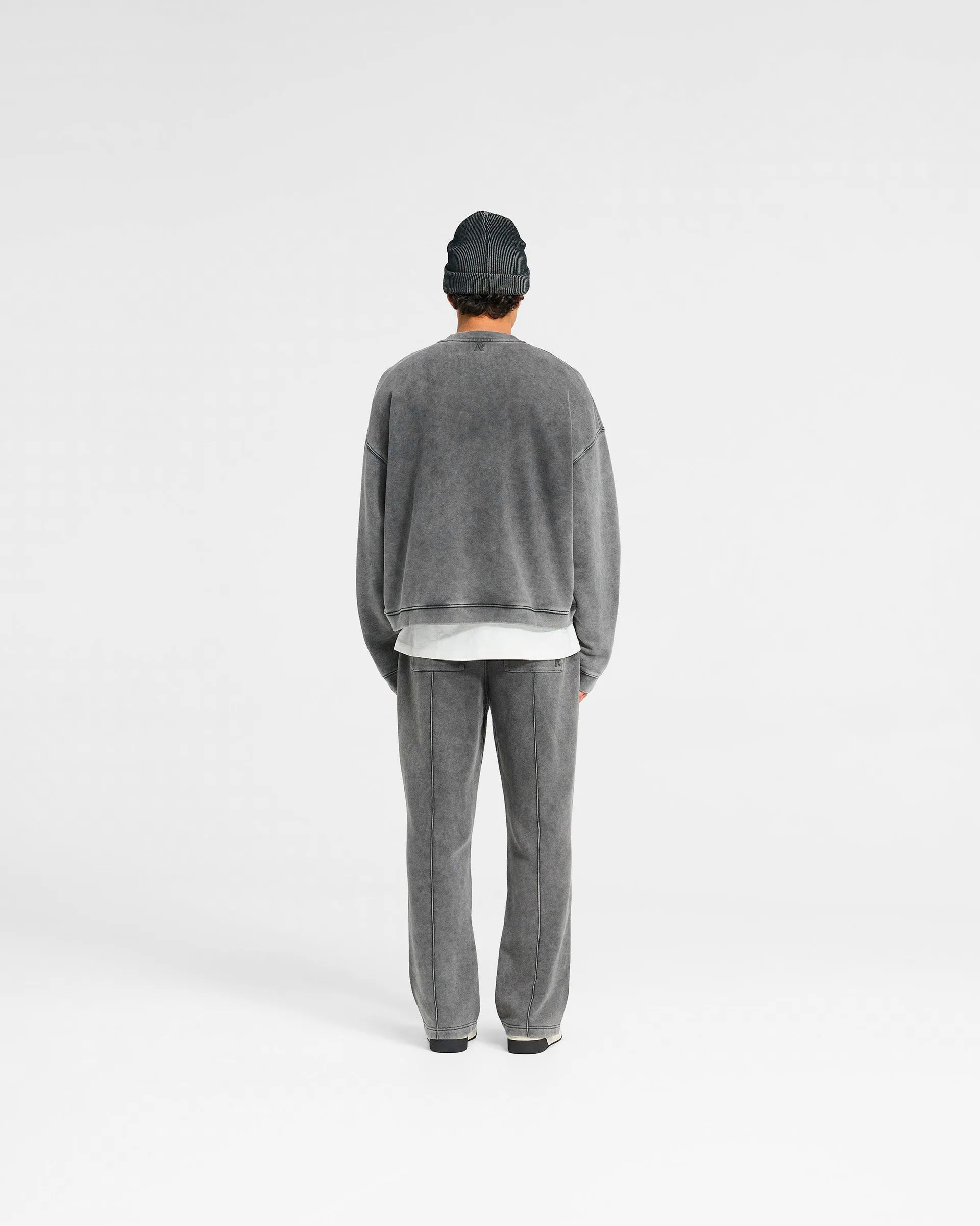 Initial Boxy Sweater - Vintage Grey