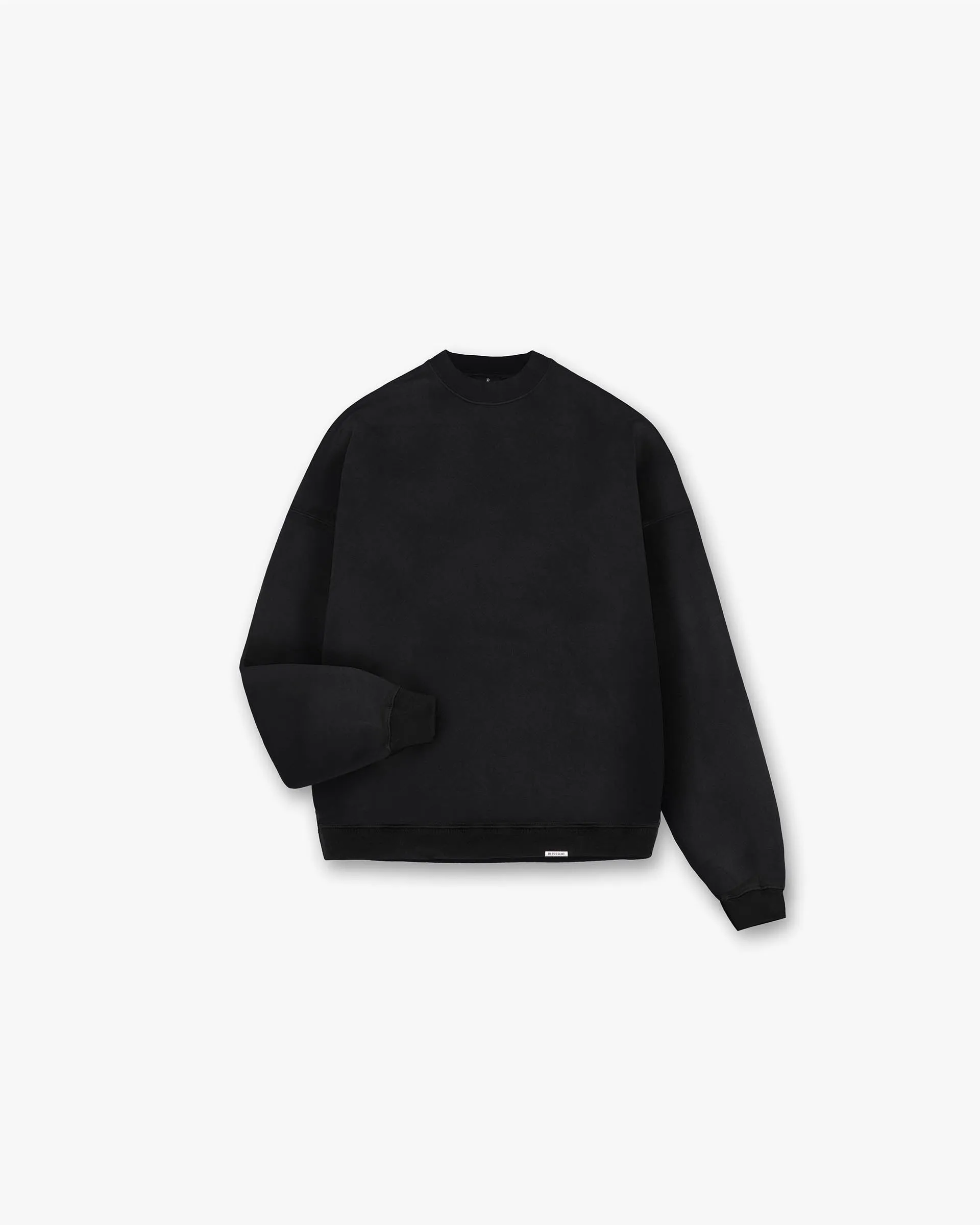 Initial Oversized Sweater - Black