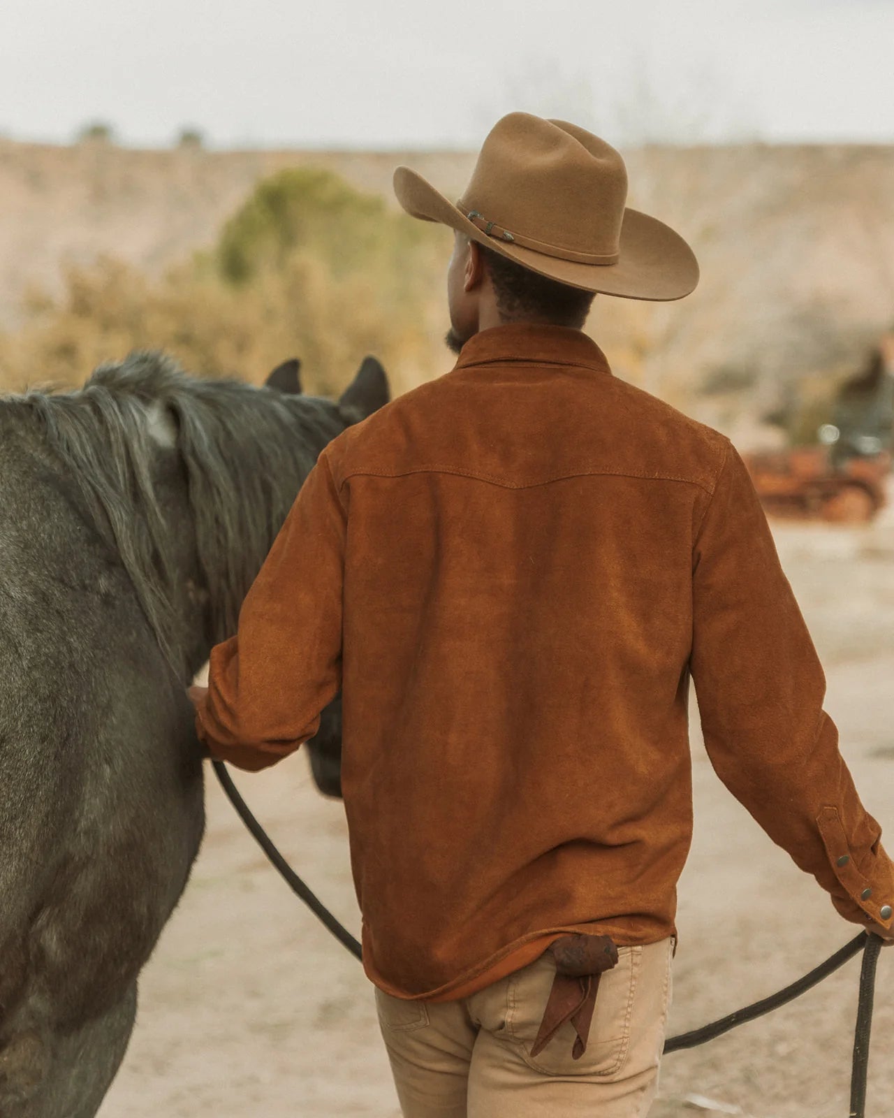 IRON & RESIN Buffalo Suede Fence Shirt