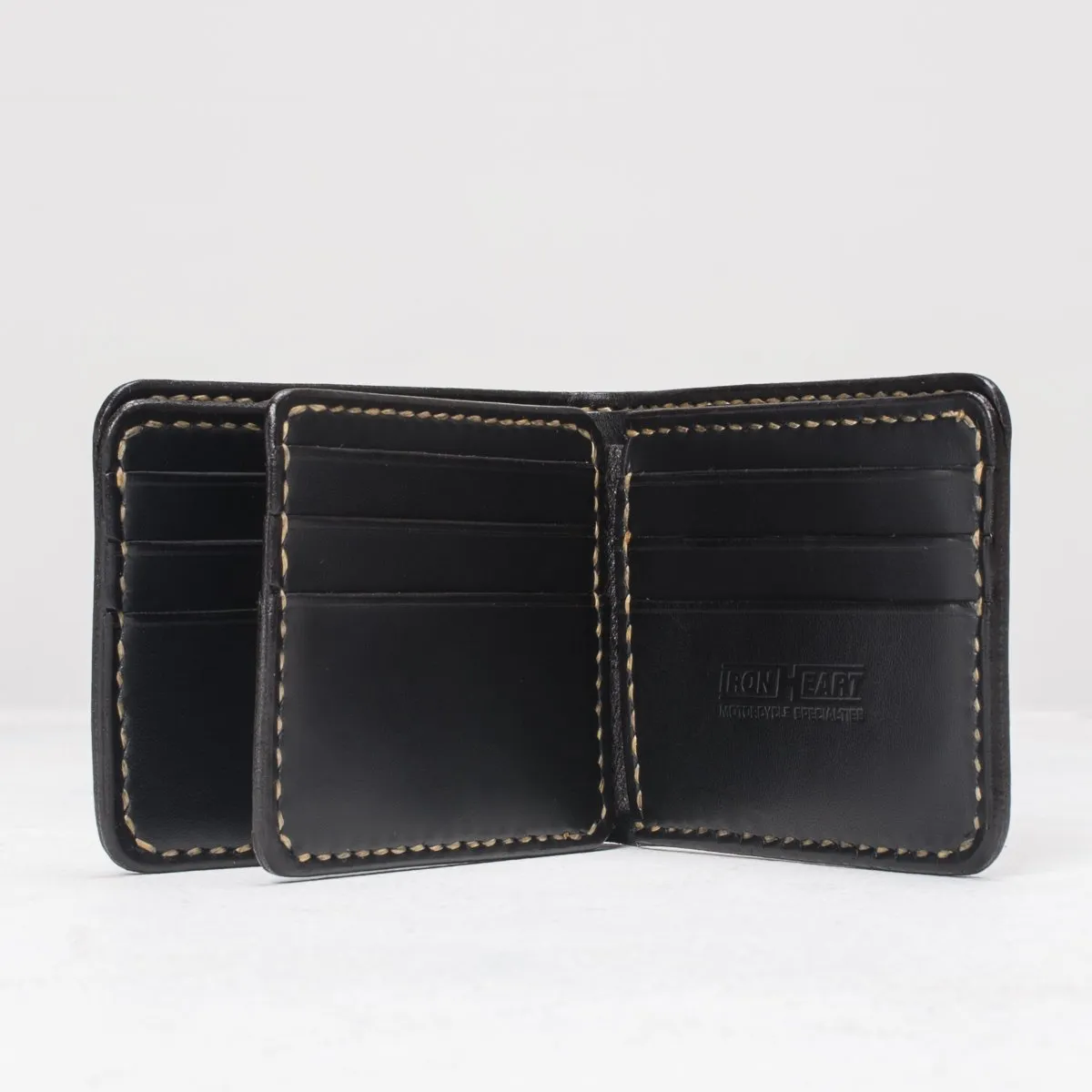 Iron Heart - Wallet- IHG-035 Calf Folding Wallet - Black