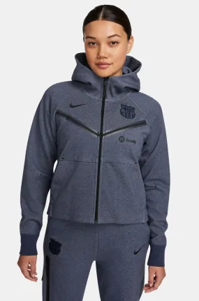 Jacket Tech blue Bara Nike  - Women