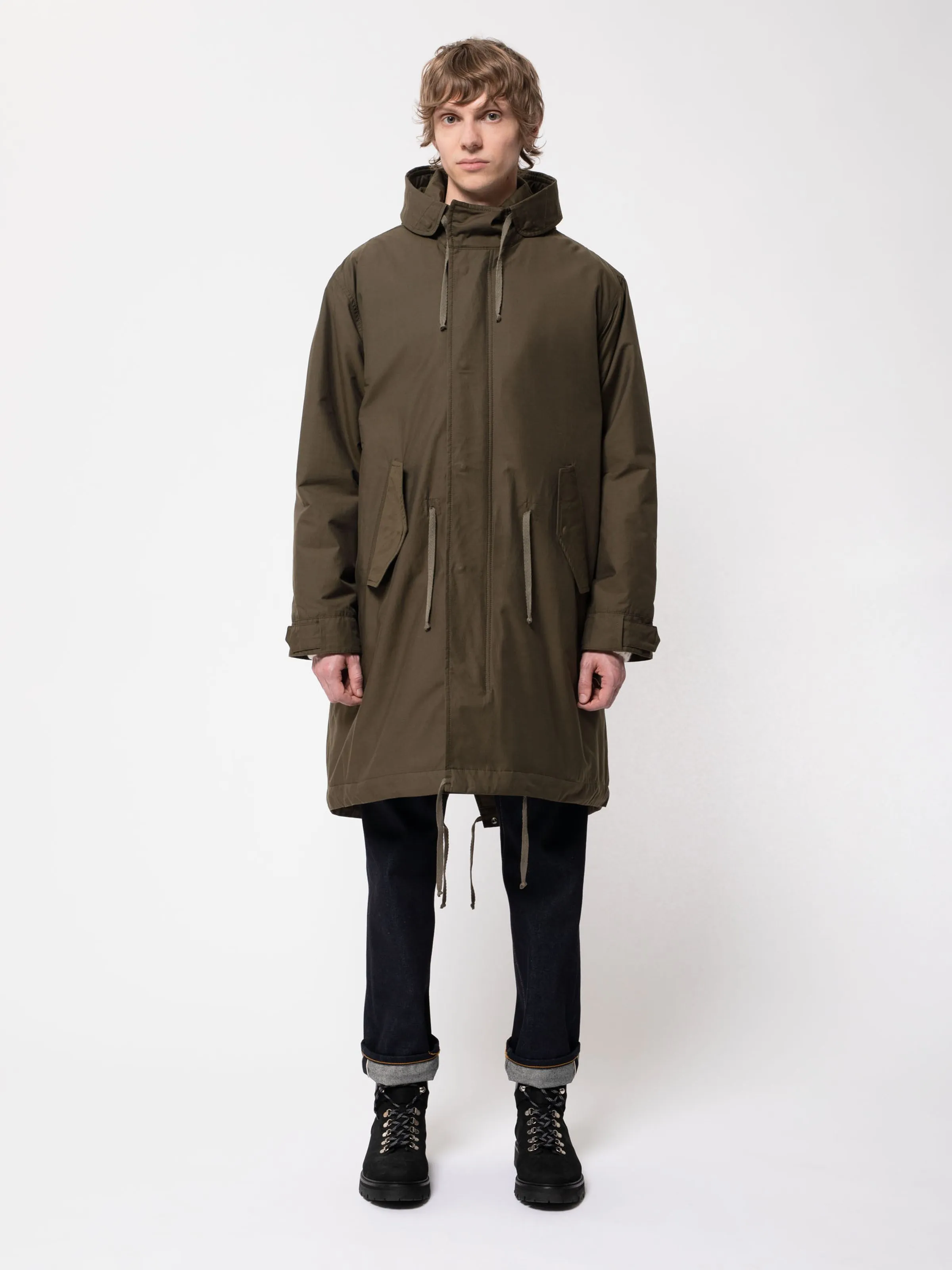 Kajjan Waxed Parka Olive