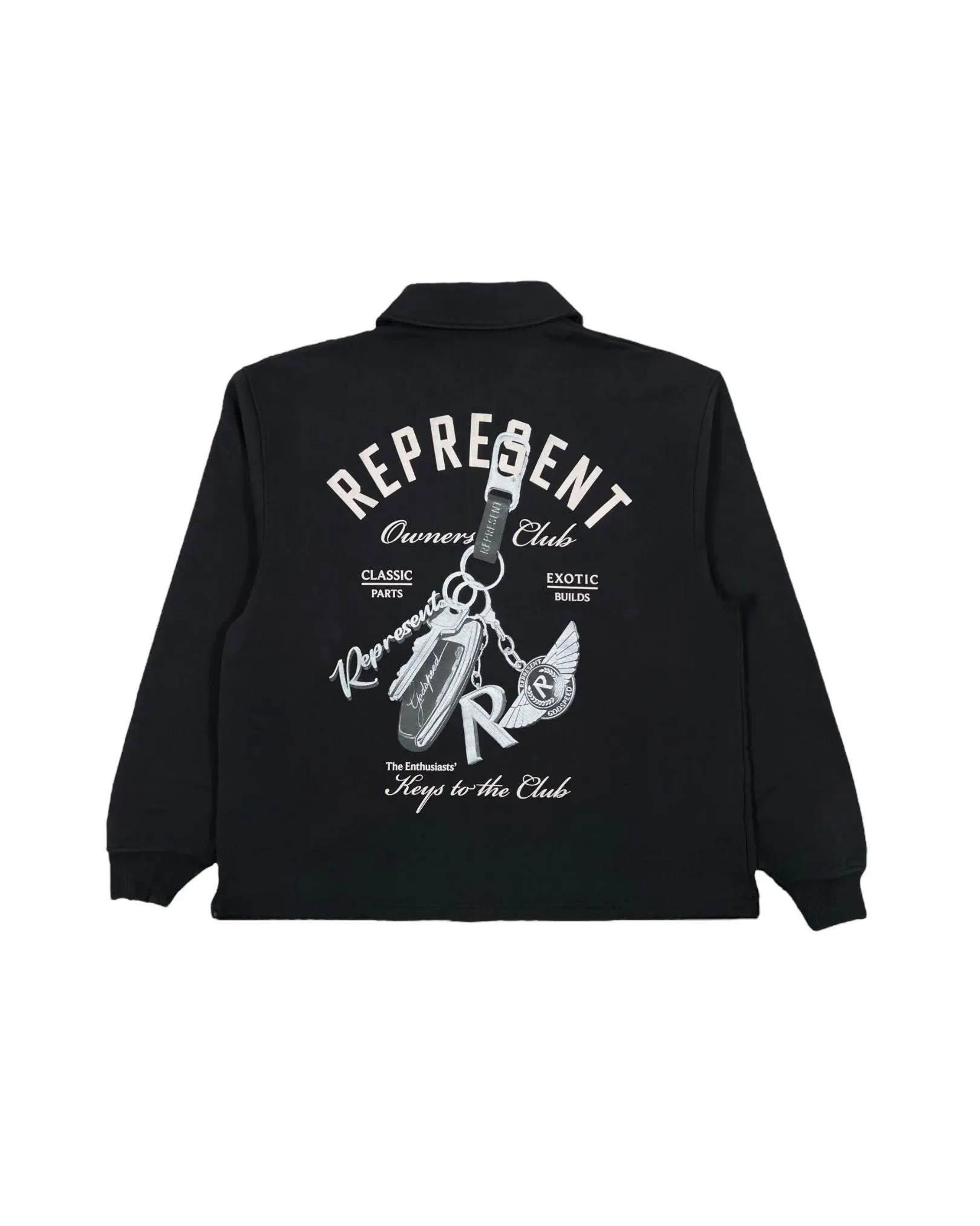 Keys To The Club Quarter Zip Sweater - Jet Black