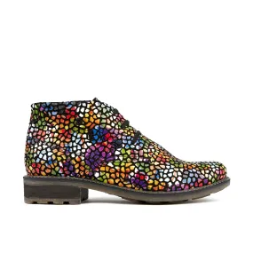 LAVIVA POP ART - Women's round toe wide fitted leather ankle boot