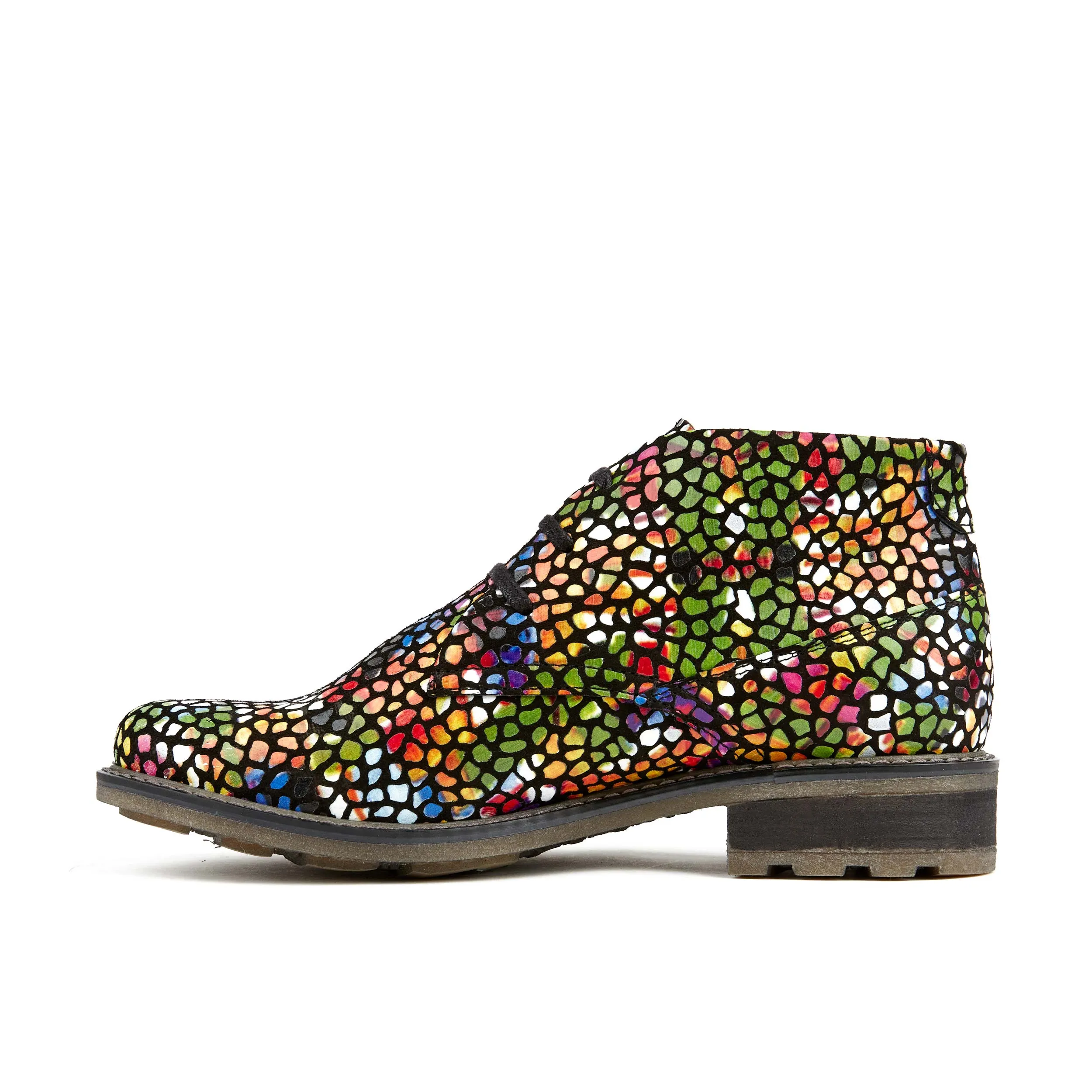 LAVIVA POP ART - Women's round toe wide fitted leather ankle boot