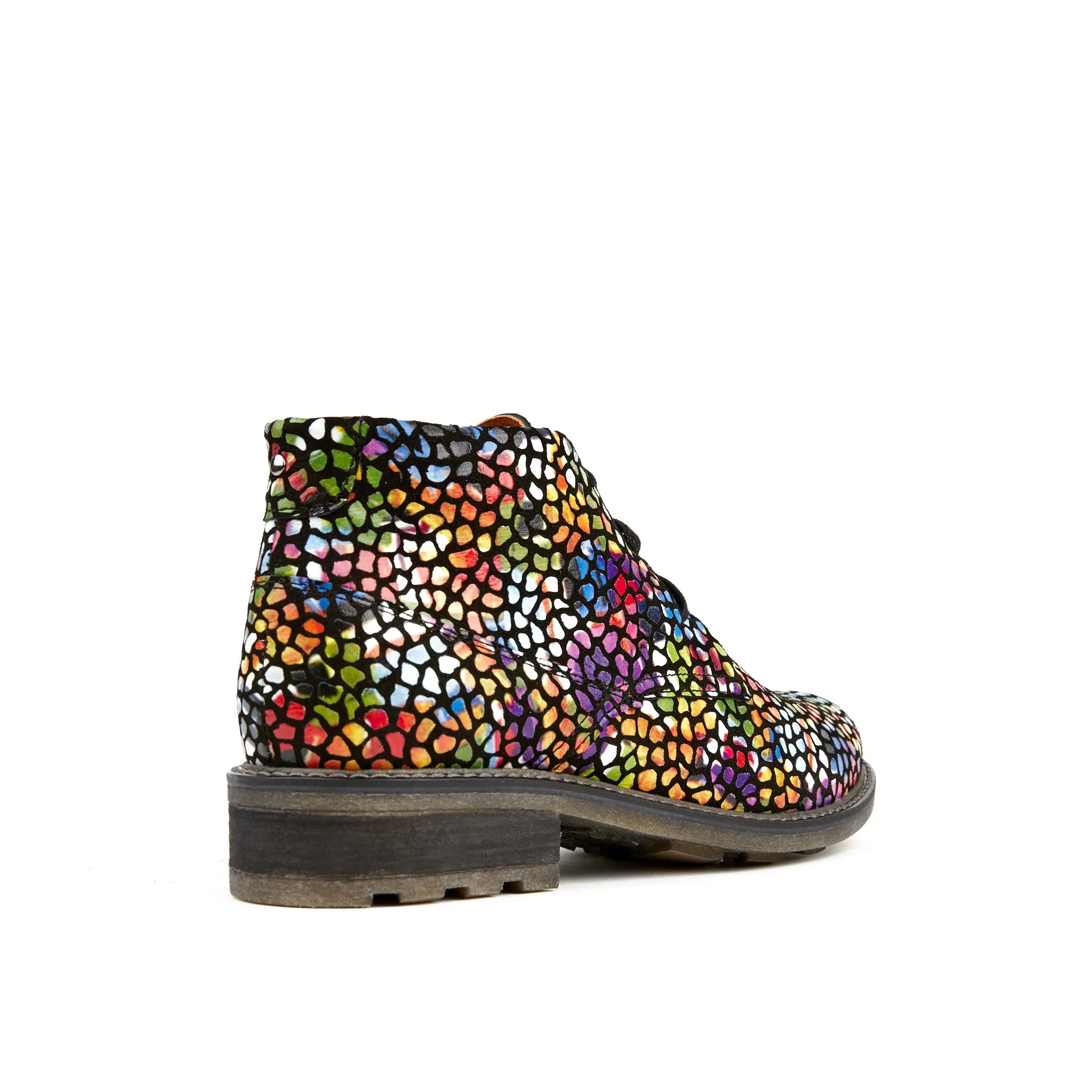 LAVIVA POP ART - Women's round toe wide fitted leather ankle boot