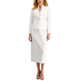 Le Suit Womens Petites Office Wear Business Skirt Suit