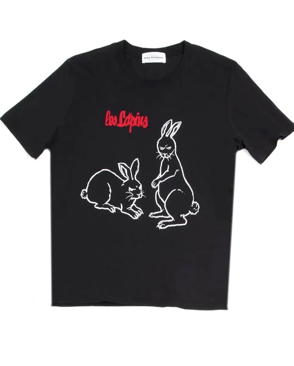 Les Lapins T-Shirt Black