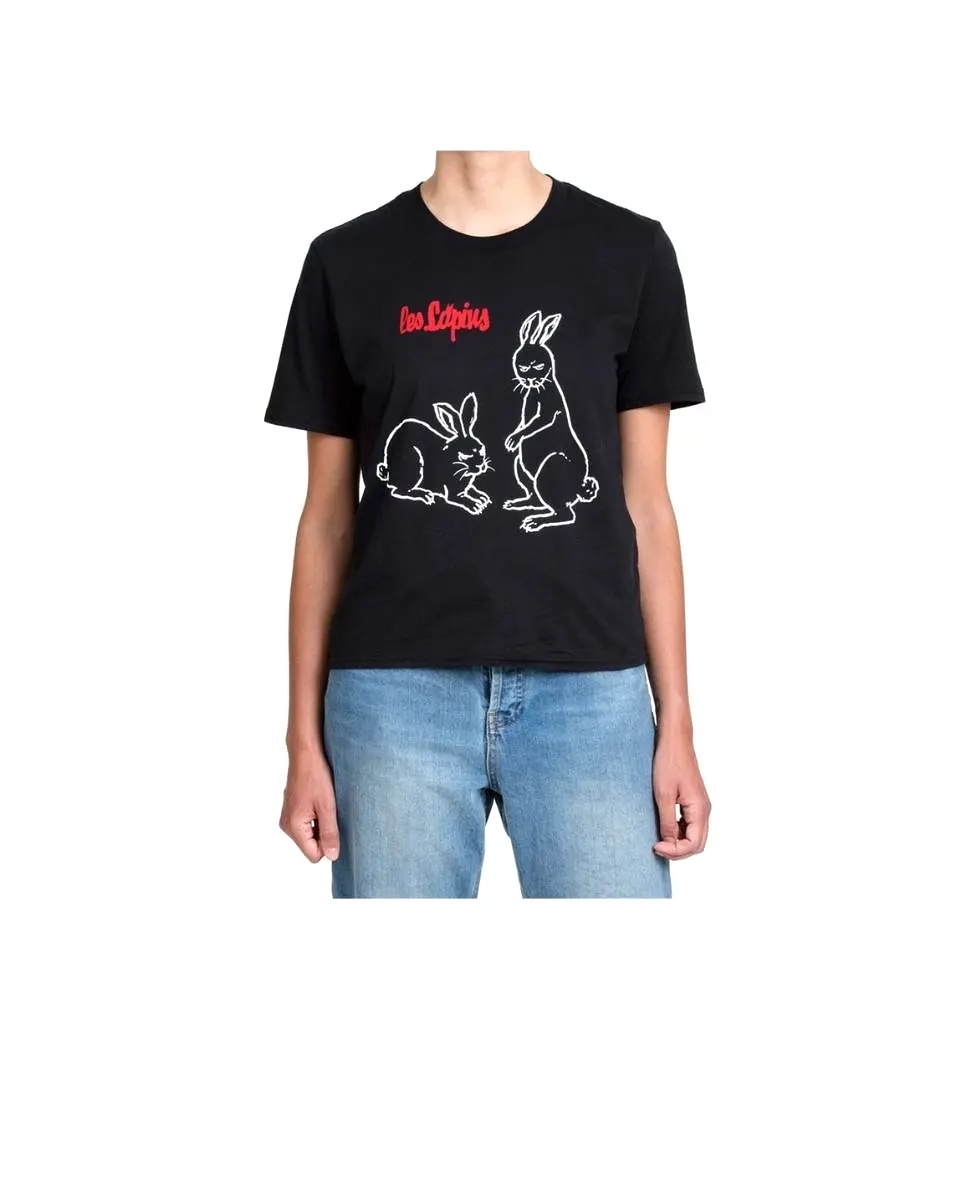 Les Lapins T-Shirt Black