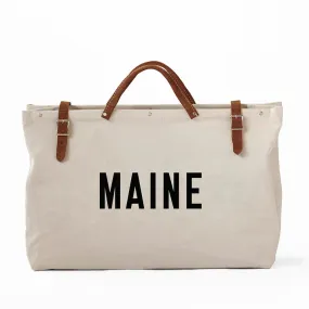 Maine Weekend/Overnight Canvas Bag