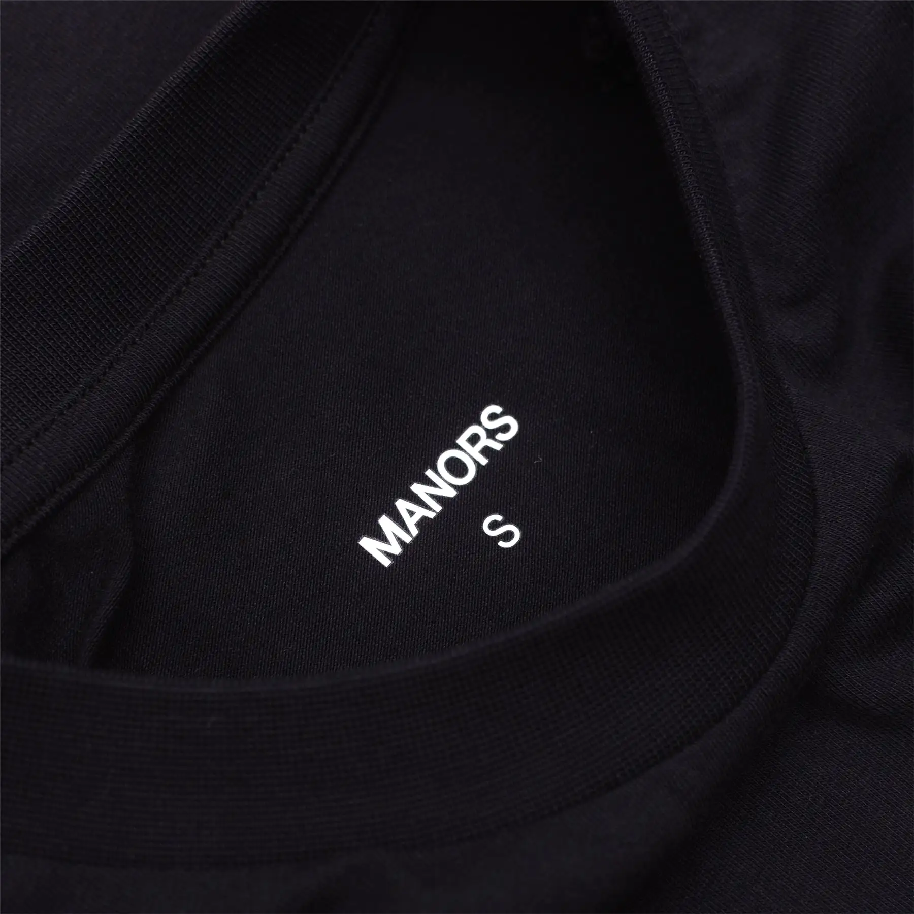 Manors Logo T-Shirt Black - 2024