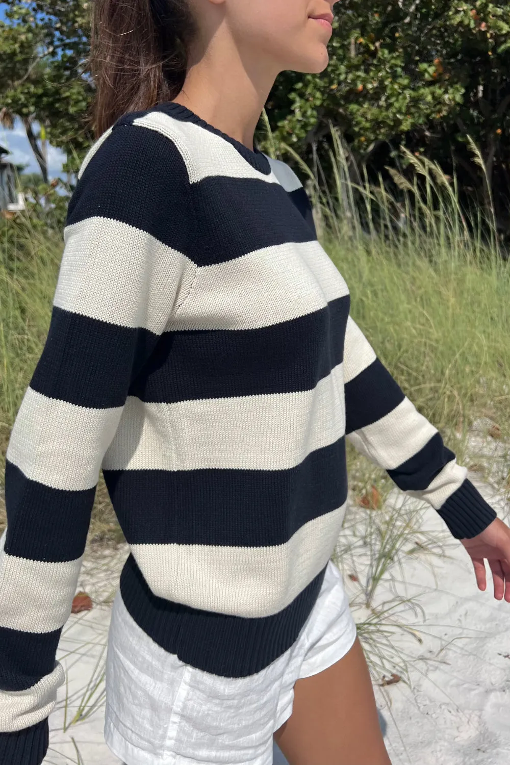 Martha Cotton Thick Stripe Sweater