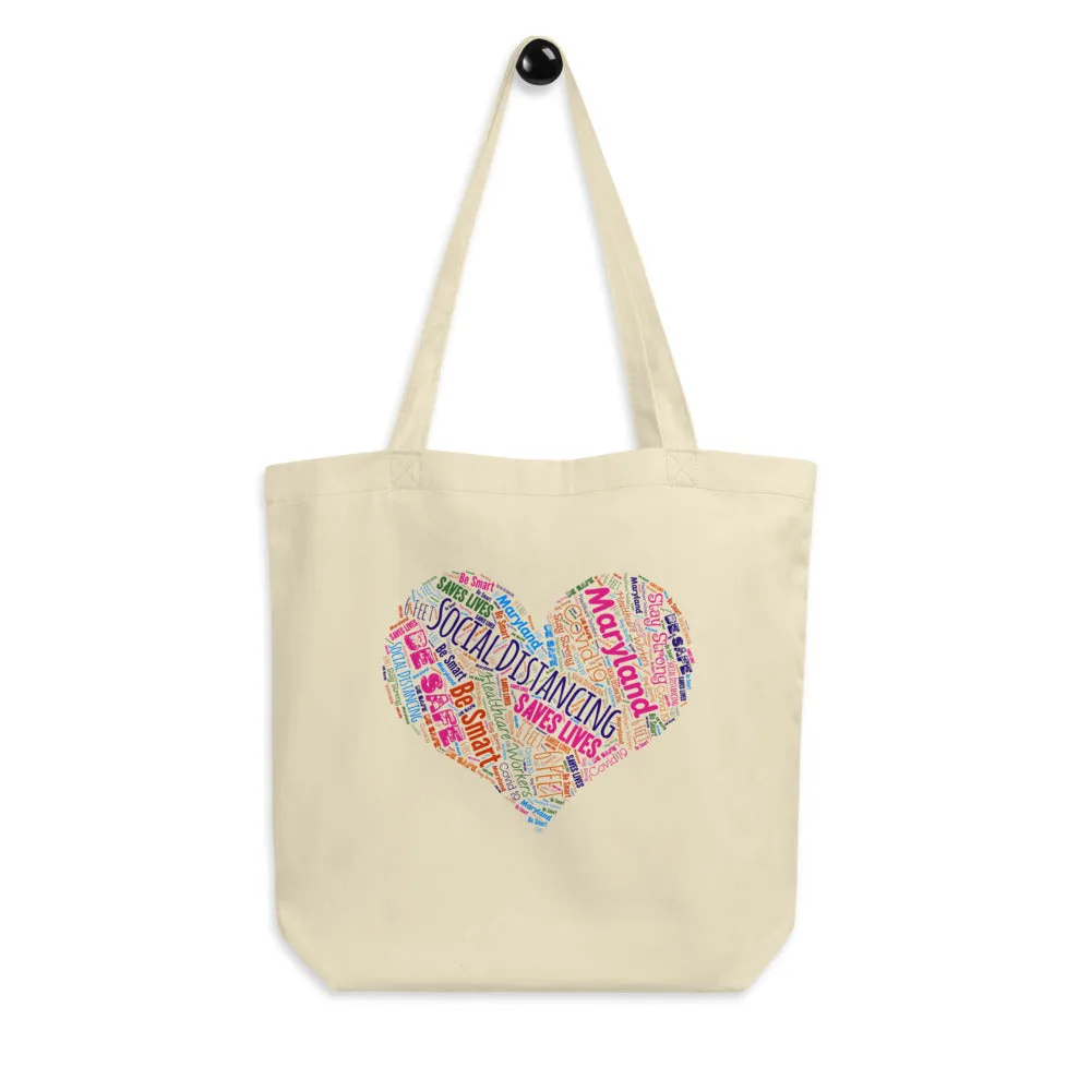 Maryland - Social Distancing Tote Bag - Eco Friendly