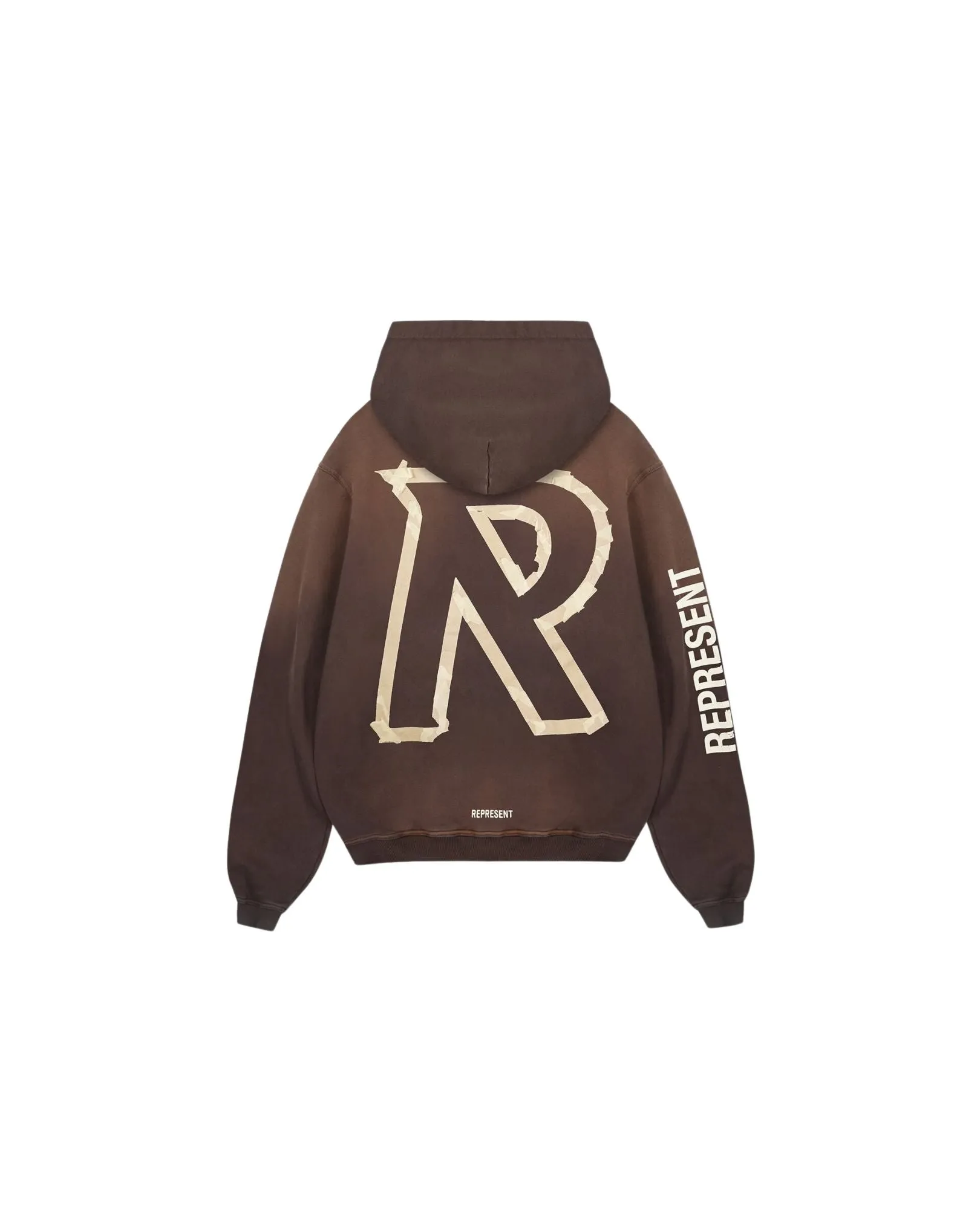 Masking Tape Initial Hoodie - Cedar