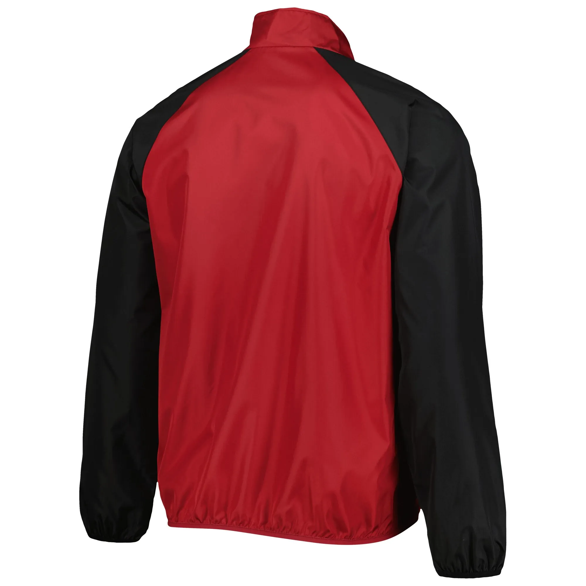 Men's G-III Sports by Carl Banks Cardinal/Black Arkansas Razorbacks Point Guard Raglan Half-Zip Jacket