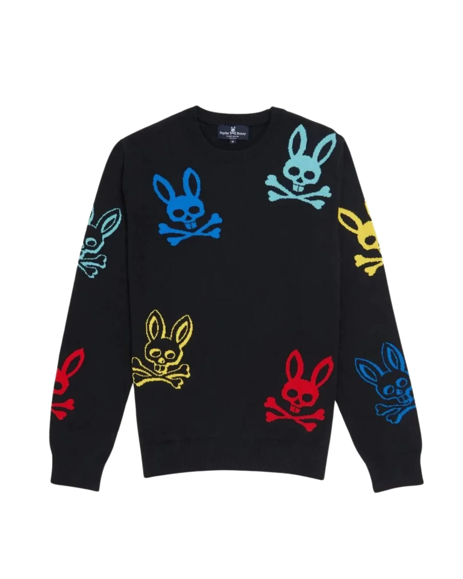 Men's Lacomb All Over Bunny Sweater - Black