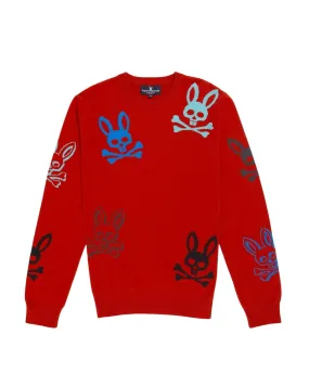 Men's Lacomb All Over Bunny Sweater - Rio Red