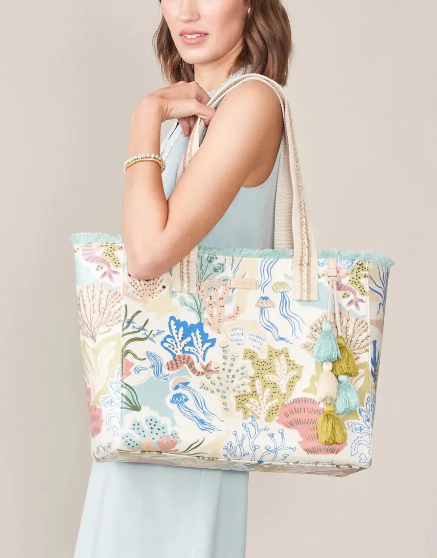 Mermaid Sea Beach Tote