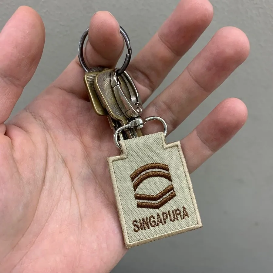 MINI SAF RANK KEYCHAIN - ME8 (OLIVE GREEN) (NEW)