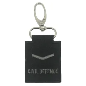 MINI SCDF RANK KEYCHAIN - BLACK FOLIAGE LANCE CORPORAL (LCP)