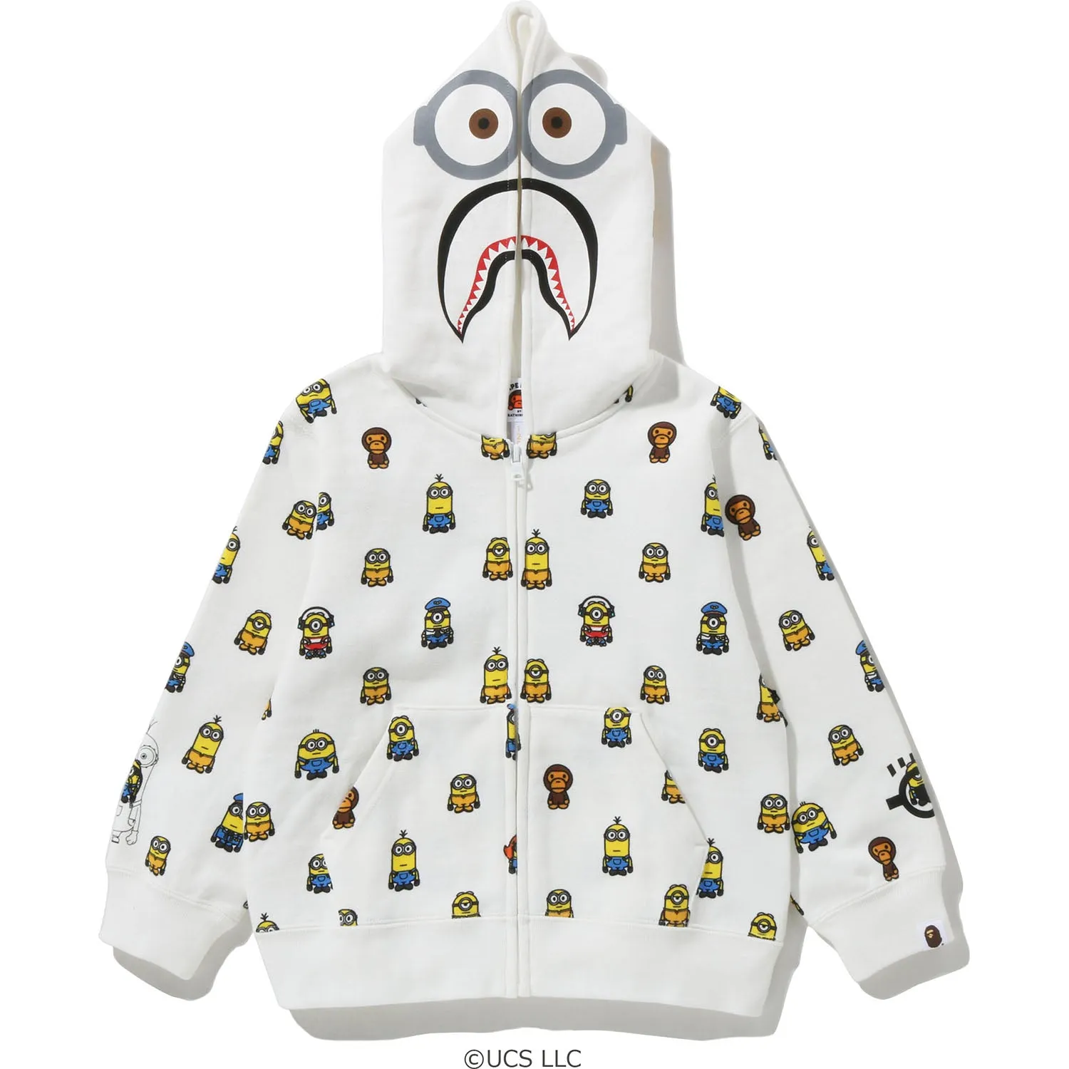 MINIONS SHARK ZIP HOODIE KIDS