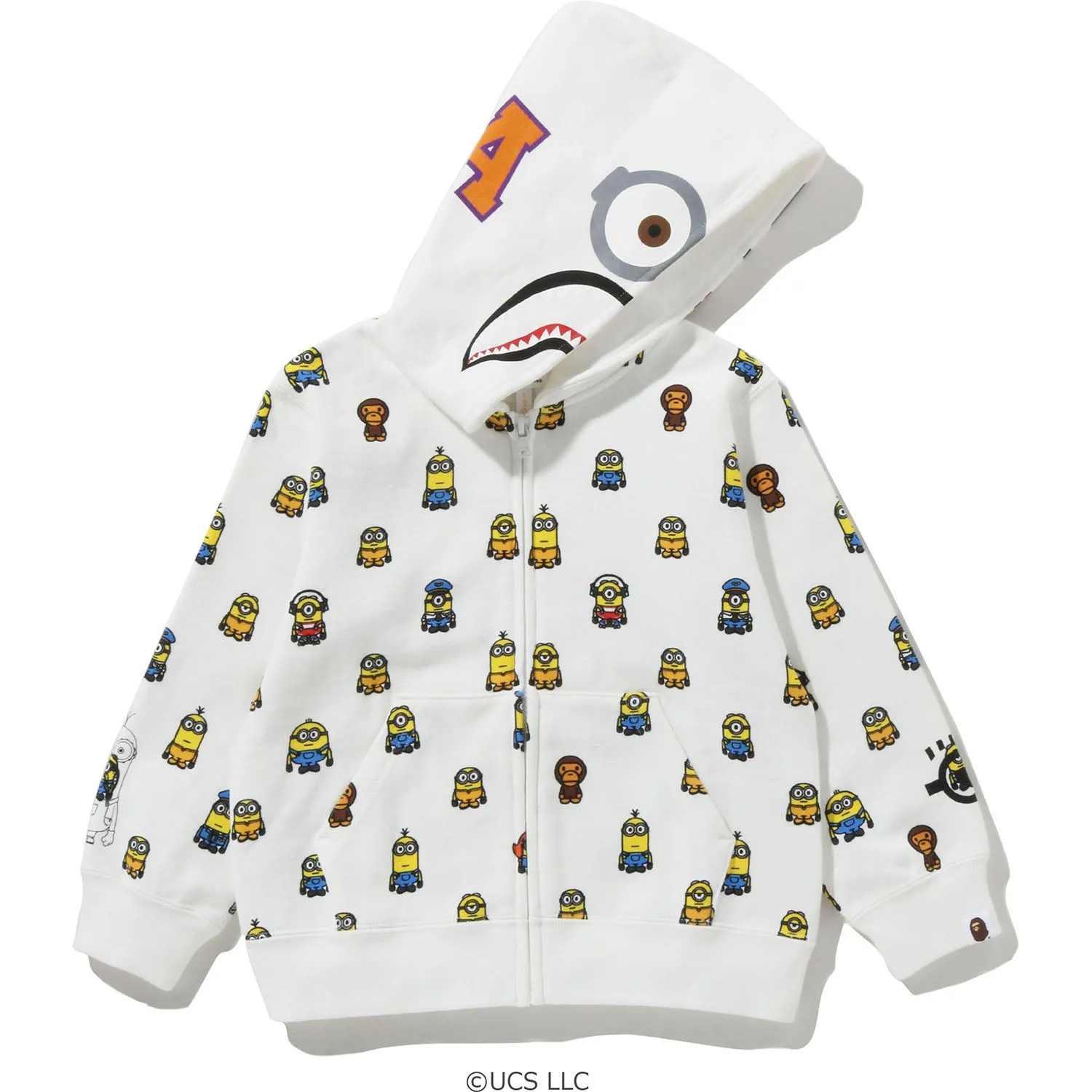 MINIONS SHARK ZIP HOODIE KIDS