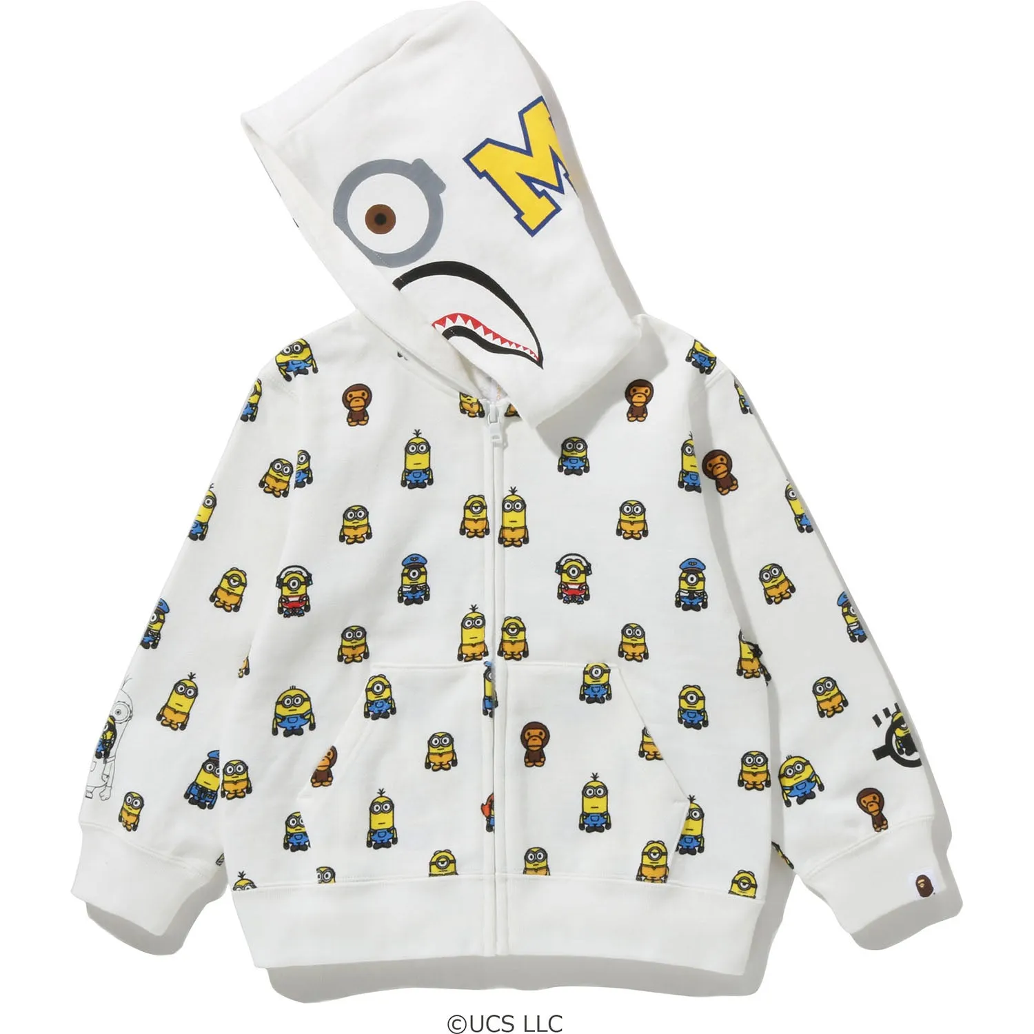 MINIONS SHARK ZIP HOODIE KIDS