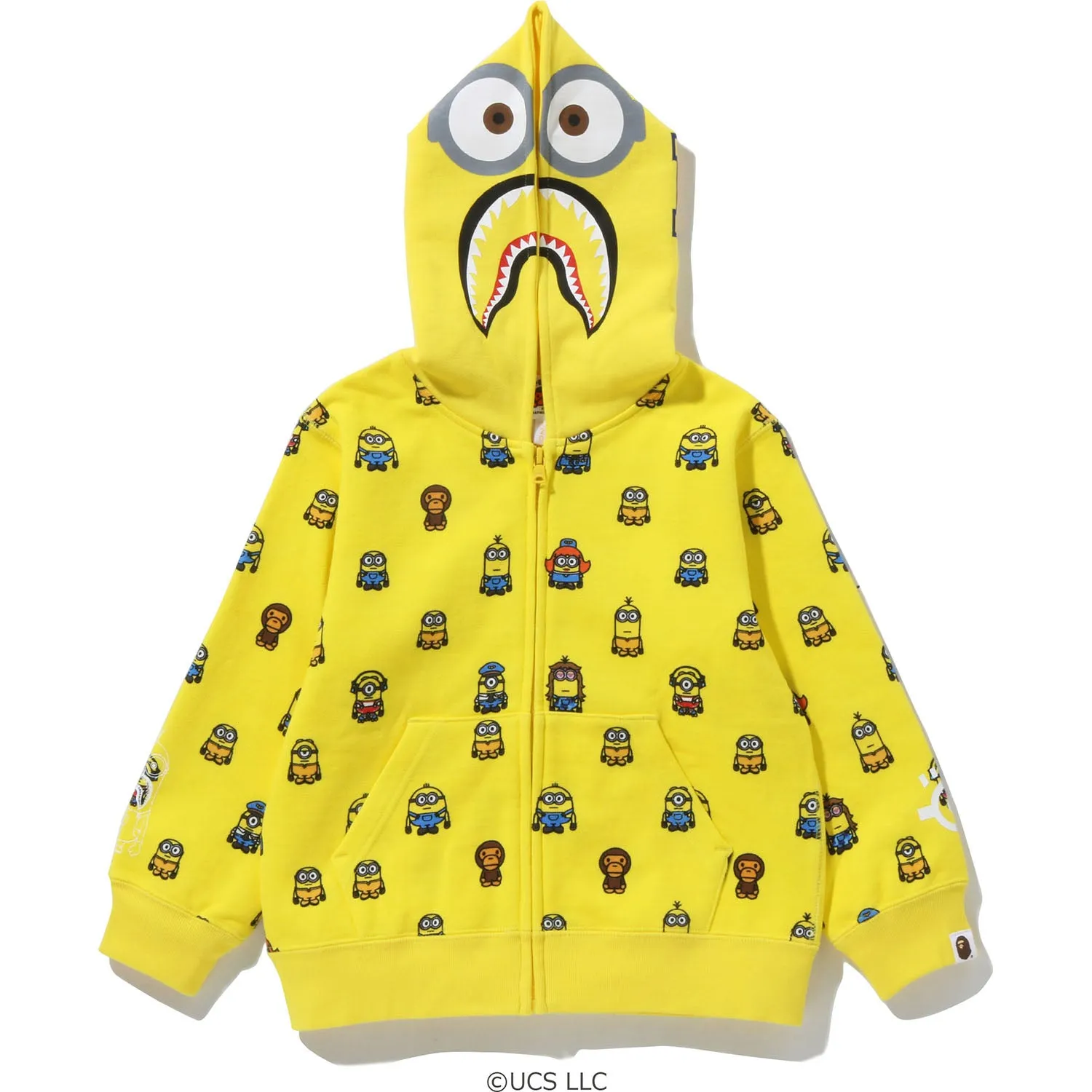 MINIONS SHARK ZIP HOODIE KIDS