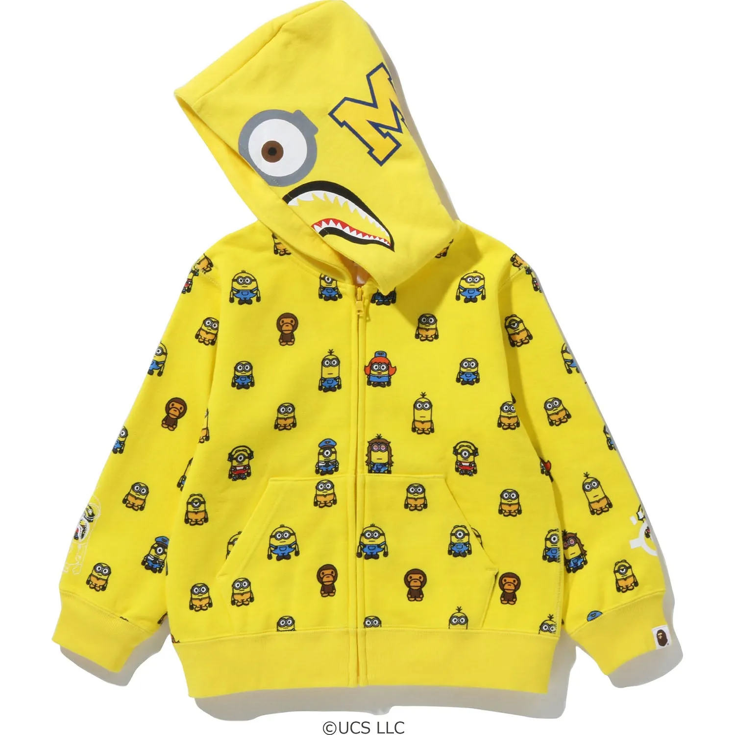 MINIONS SHARK ZIP HOODIE KIDS