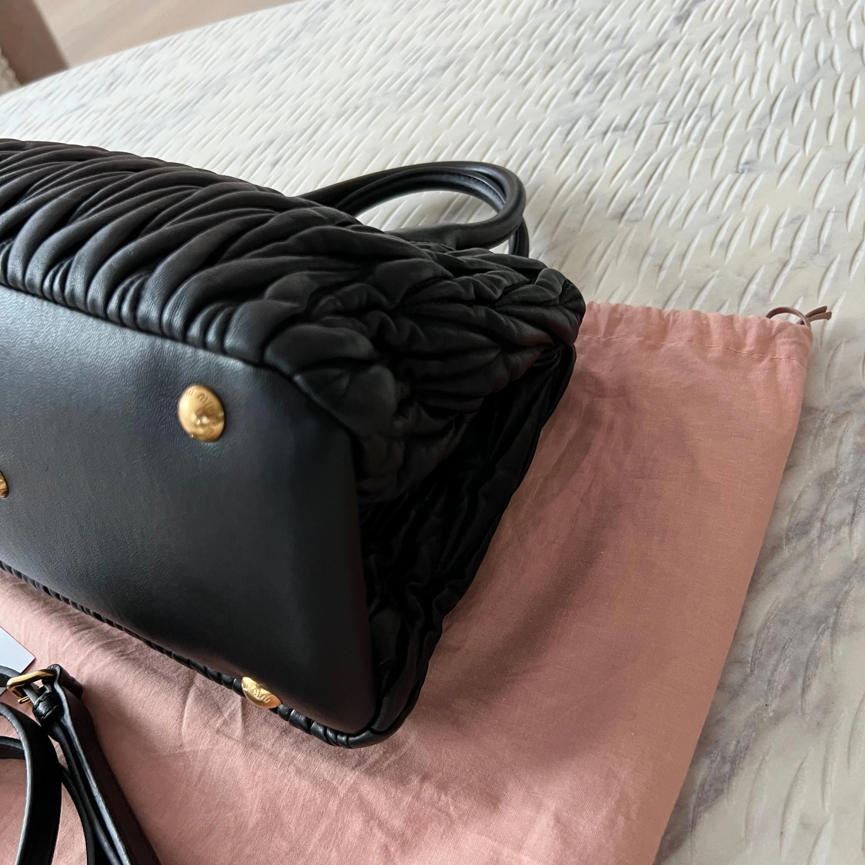 Miu Miu Matelassé Tote Bag