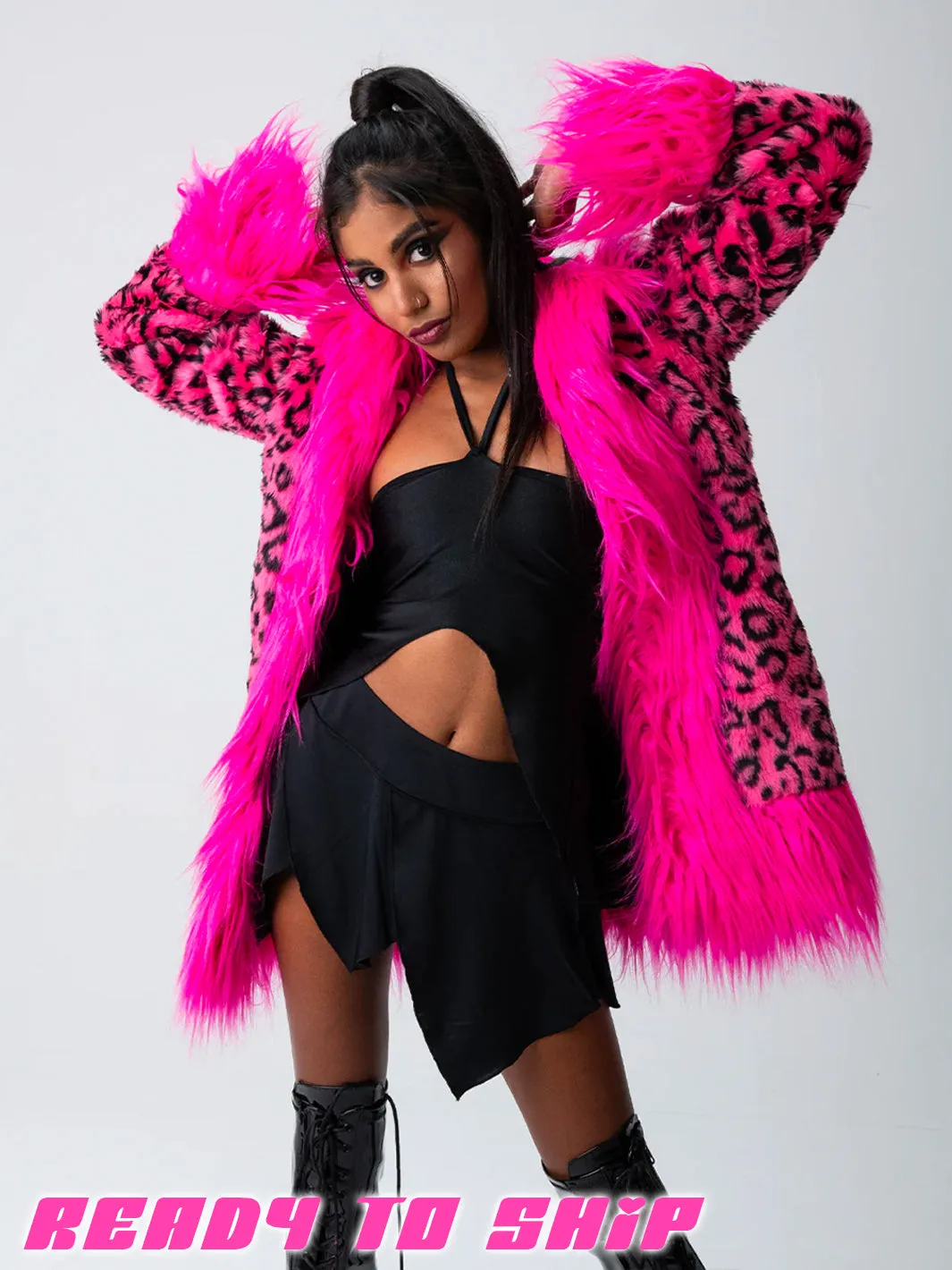 MOLLY FAUX FUR JACKET  READY TO SHIP 