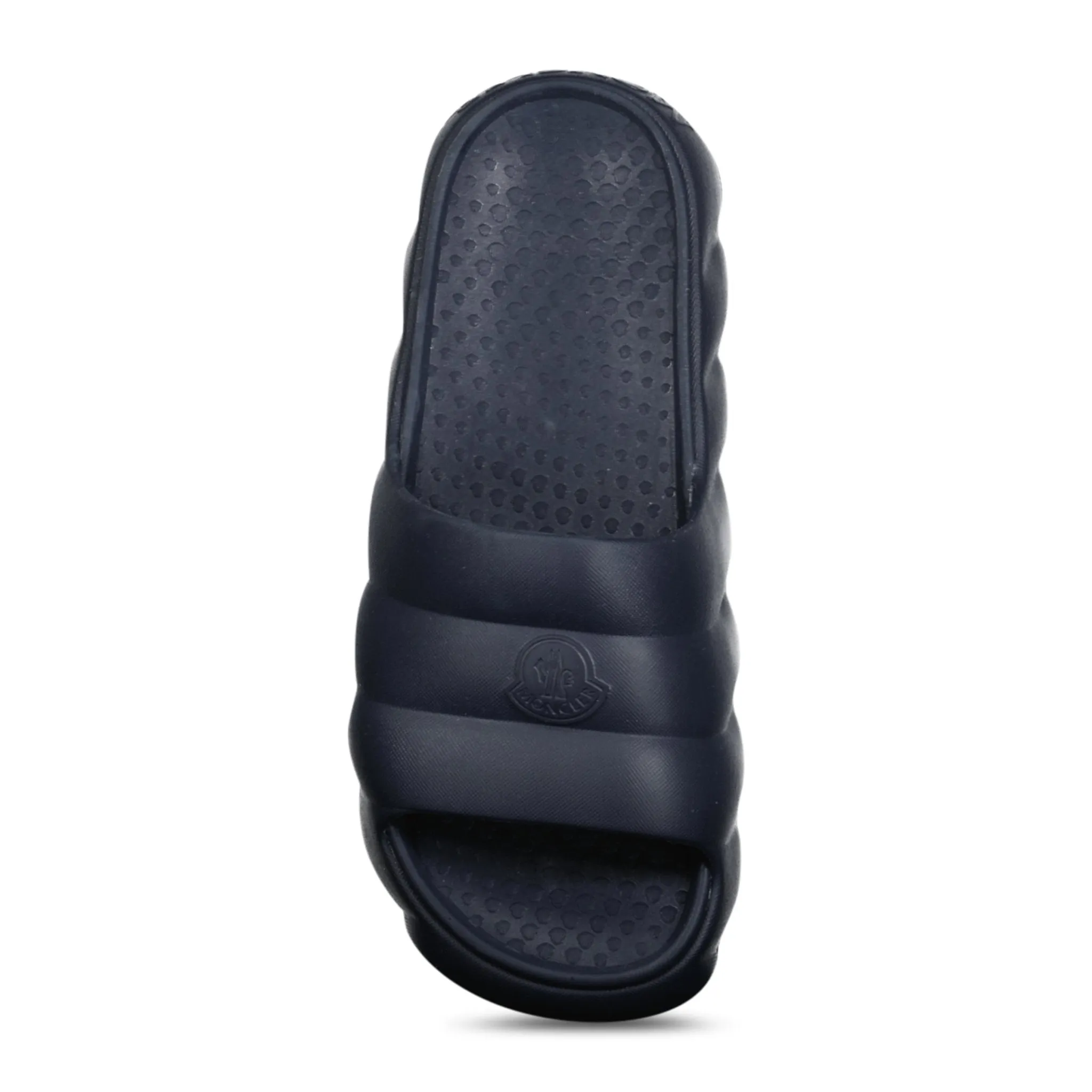 MONCLER LILO RUBBER SLIDERS NAVY BLUE