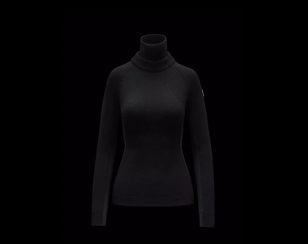 MONCLER  |Wool & Fleece Turtleneck Sweater