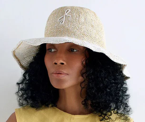 Monogram-Embellished Bucket Hat