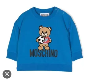 Moschino Sweater Bear Logo Blue