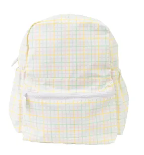 Multi Windowpane Small Backpack