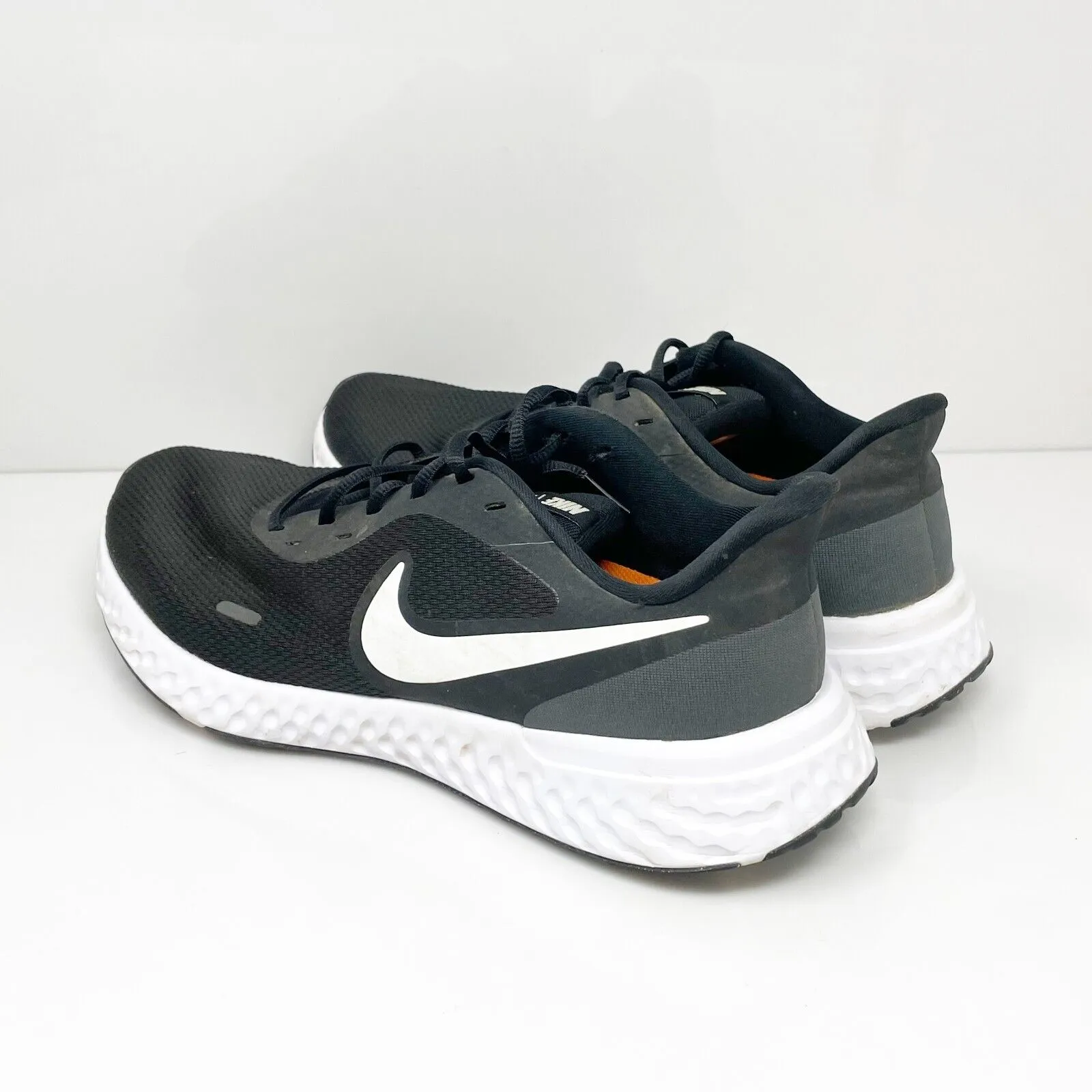 Nike Mens Revolution 5 BQ6714-003 Black Running Shoes Sneakers Size 13 W