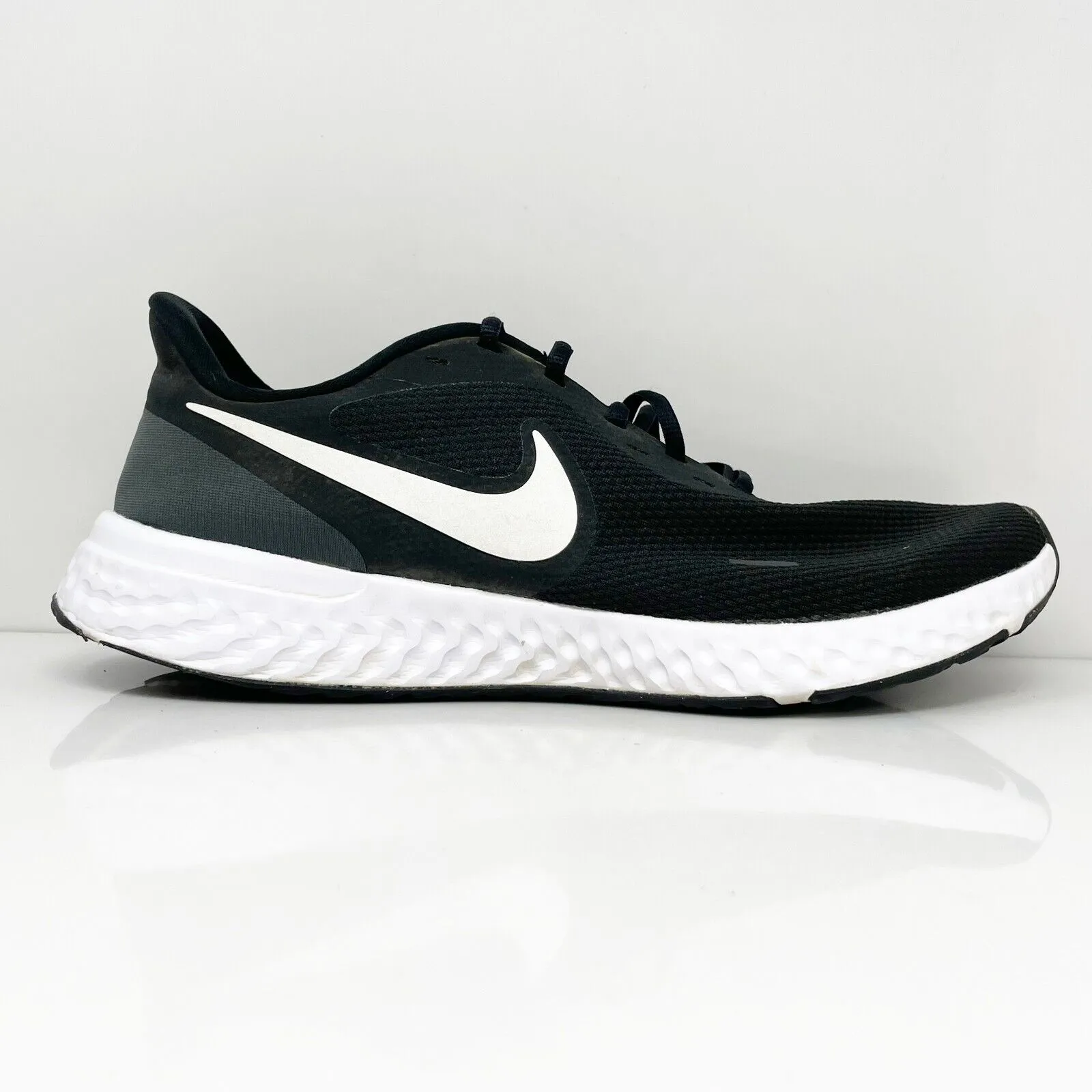 Nike Mens Revolution 5 BQ6714-003 Black Running Shoes Sneakers Size 13 W