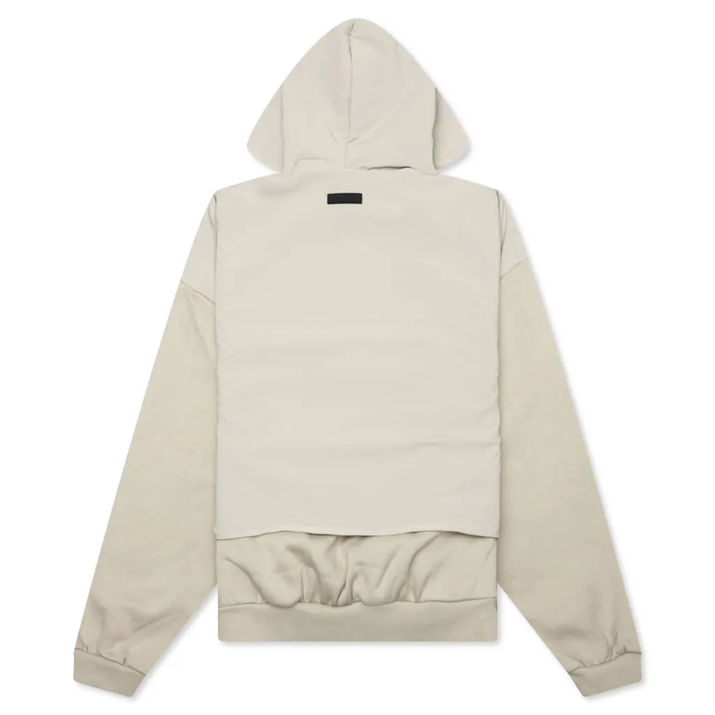 Nylon Fleece Hooded Sweater - Seal