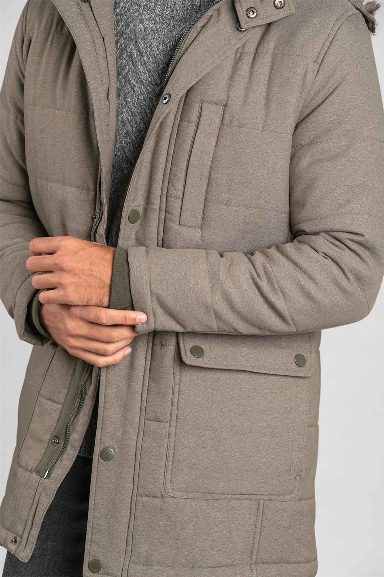 Olive Full Zip Jacket