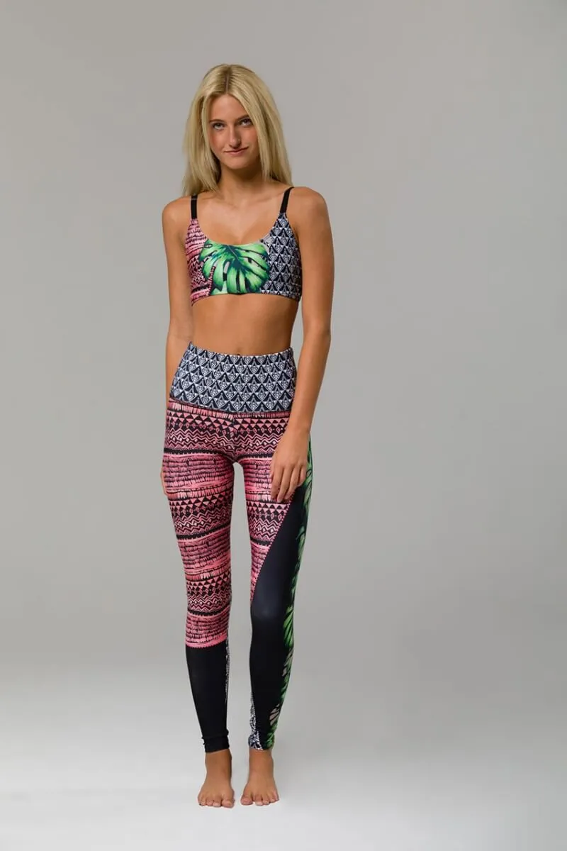 ONZIE // HIGH RISE GRAPHIC LEGGING - CUBAN ANGEL